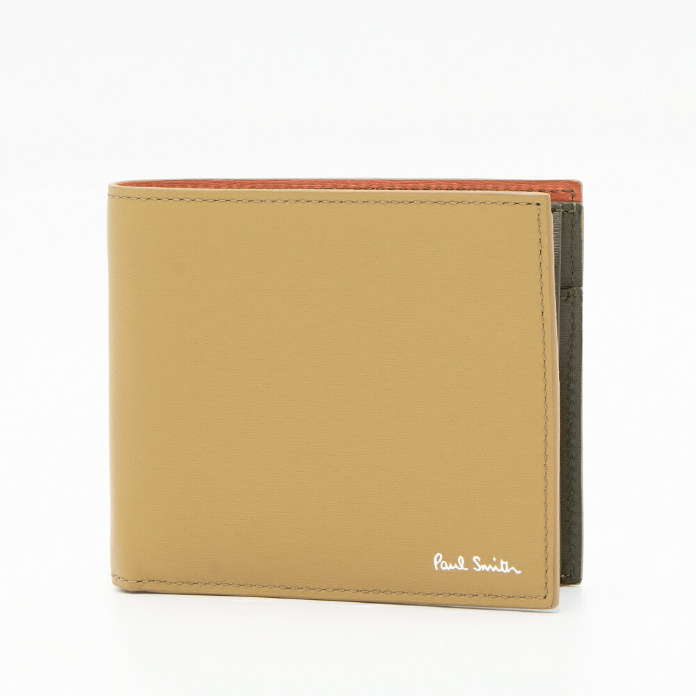 ポールスミス 財布（メンズ） ポールスミス PAUL SMITH 2つ折り財布(小銭入れ付き) タン M1A 4833 ISTRGS 62 TAN [2022AW]