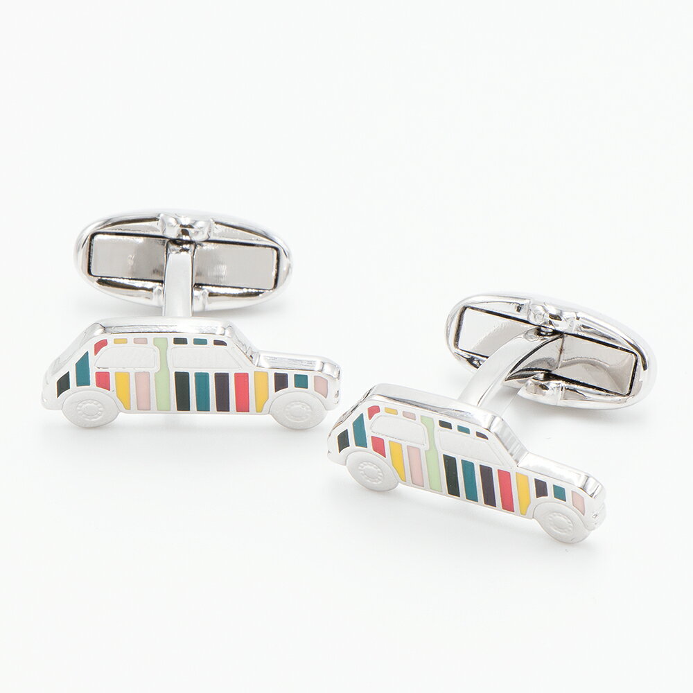 ポールスミス(カフス) ポールスミス PAUL SMITH カフスボタン シルバー M1A CUFF AARTC 96 ARTIST STRIPE [2022AW]