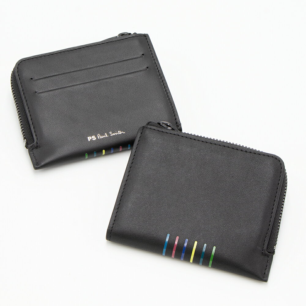 ポール・スミス 財布（メンズ） ポールスミス PAUL SMITH ピーエスバイポールスミス PS BY PAUL SMITH L字ファスナー財布 ブラック M2A 7017 APSSTR 79 BLACK [2022AW]