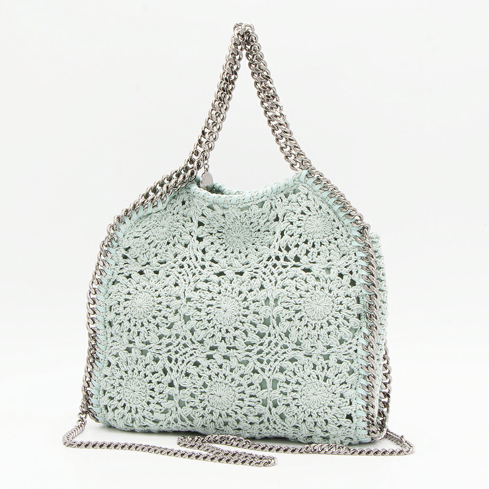 ڥϥåԡץ饤ۥƥޥåȥˡ STELLA McCARTNEY åȥ󥯥 ե٥ ߥ˥ȡ 饤ȥߥ COTTON CROCHET FALABELLA MINI TOTE 371223 WP0132 3900 LIGHT MINT [2023SS]