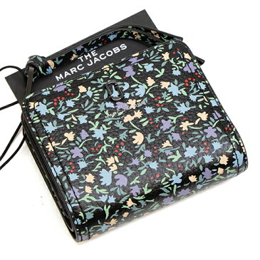 【ハッピープライス】 マークジェイコブス MARC JACOBS 2つ折り財布(小銭入れ付き) ブラックマルチ THE SOFTSHOT DITSY FLORAL MINI COMPACT WALLET S110L01SP21 002　BLACK MULTI