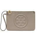 【ハッピープライス】トリーバーチ TORY BURCH ポーチ グレーヘロン PERRY BOMBE WRISLET 56356 082 GRAY HERON