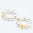 楽天GRANDE TOKYO【2023年秋冬新作】トリーバーチ TORY BURCH ピアス ゴールド/アイボリー KIRA PEARL HOOP EARRING 140674 960 ROLLED BRASS/IVORY [2023AW]