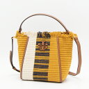 トリーバーチ ハンドバッグ 【ハッピープライス】トリーバーチ TORY BURCH ハンドバッグ(2WAY仕様) チャトニー/ナチュラル McGRAW WOVEN STRIPE SMALL BUCKET BAG 142657 600 CHUTNEY/NATURAL [2023SS]