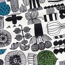 マリメッコ marimekko 生地 ファブリック Puutarhurin Parhaat Cotton Fabric プータルフリン パルハートコットンファブリック (960 ライトグレー) 063310 960 北欧 フィンランド 