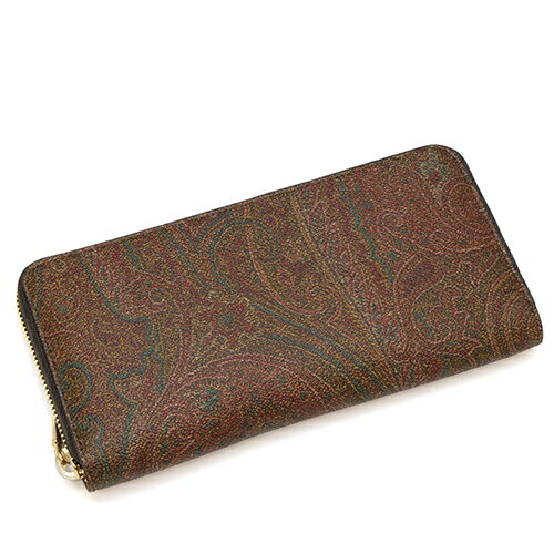 y}\/zN[|zGg ETRO Eht@Xi[z(Kt) uE/yCY[ PAISLEY WALLET 0F448 8007 0600 BROWN [2021SS]*