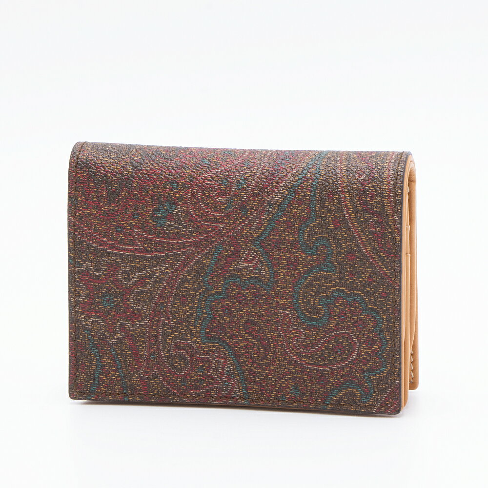 【ハッピープライス】エトロ ETRO 2つ折り財布(小銭入れ付き) ブラウン/ペイズリー PAISLEY WALLET 0I003 8210 0600 BROWN [2023SS]