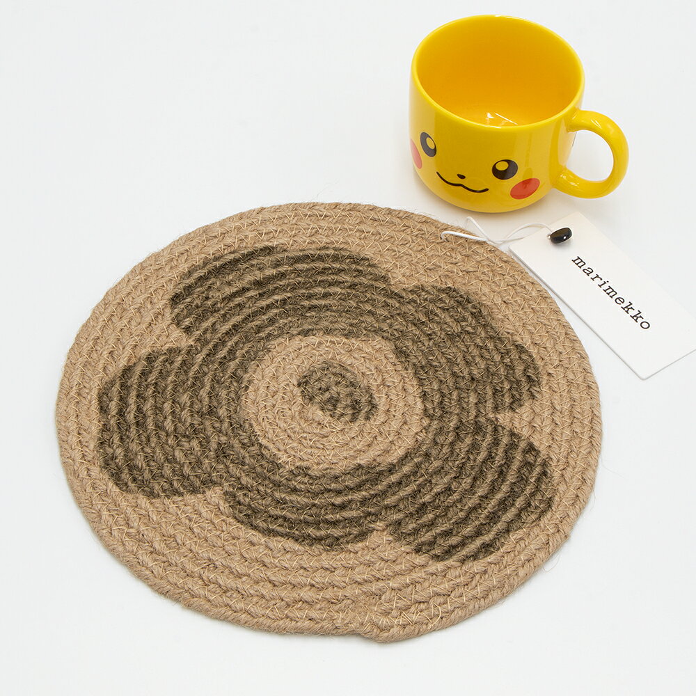 マリメッコ marimekko ランチョンマット プレイスマット Unikko jute trivet ウニッコ 070961 800 北欧 フィンランド [2024SS]