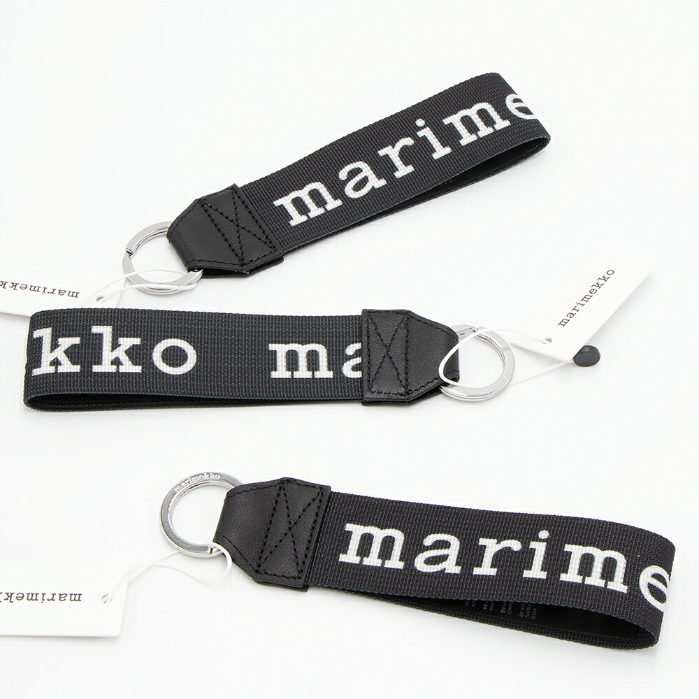 【ハッピープライス】マリメッコ marimekko キーリング Joukkio Logo key chain 049568 910 北欧 フィンランド [2024SS]