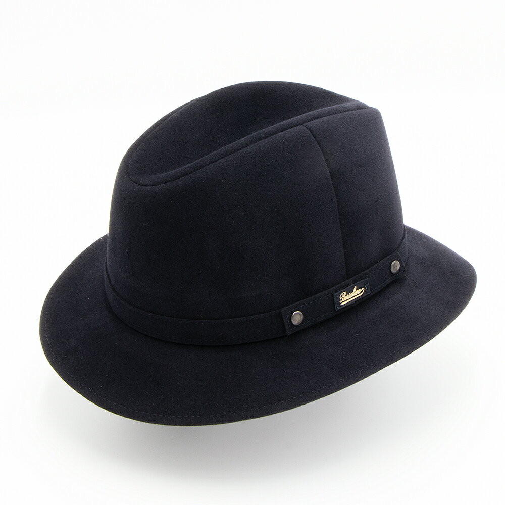 ボルサリーノ ボルサリーノ BORSALINO フェルトハット 中折れ帽 ネイビー ALESSANDRIA RASATO アレッサンドリア ラザート 390083 0411 NAVY [2023AW]