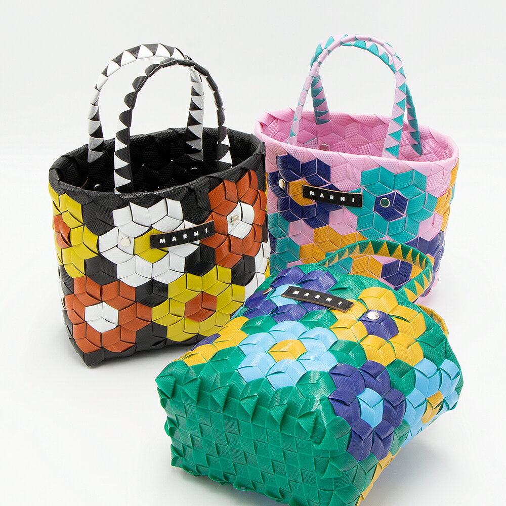 楽天GRANDE TOKYO【2024年春夏新作】マルニ キッズ MARNI KIDS バスケットバッグ フラワー SUNFLOWER BAG M01157 M00IW [2024SS]