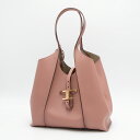 【2024年春夏新作】トッズ TOD'S トートバッグ ローズピンク T TIMELESS T タイムレス XBWTSBA0200Q8E L805 ROSA [2024SS]