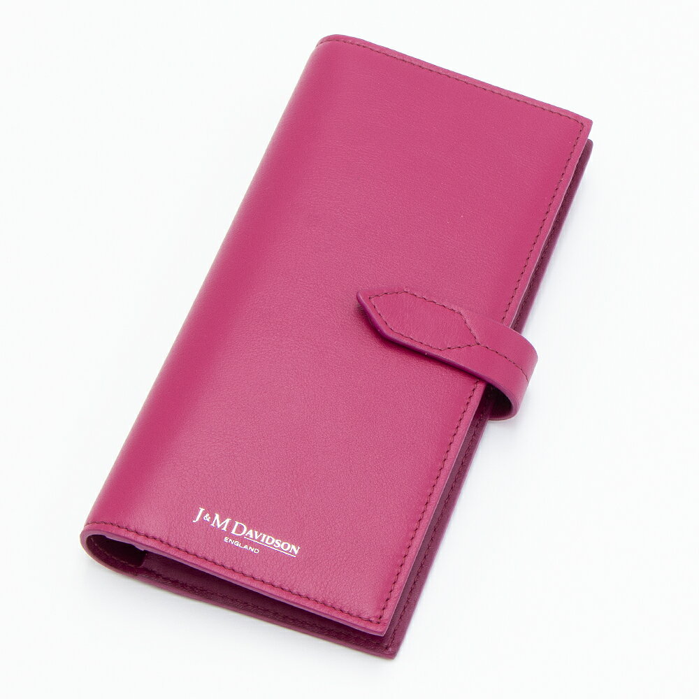 ジェイアンドエムデヴィッドソン J&M DAVIDSON 2つ折り長財布(小銭入れ付き) クリムゾン LOSANGE LONG FOLD WALLET ロサンジ ロング フォルド ウォレット SLLF-0XX-SCXX TBB-825S CRIMSON 