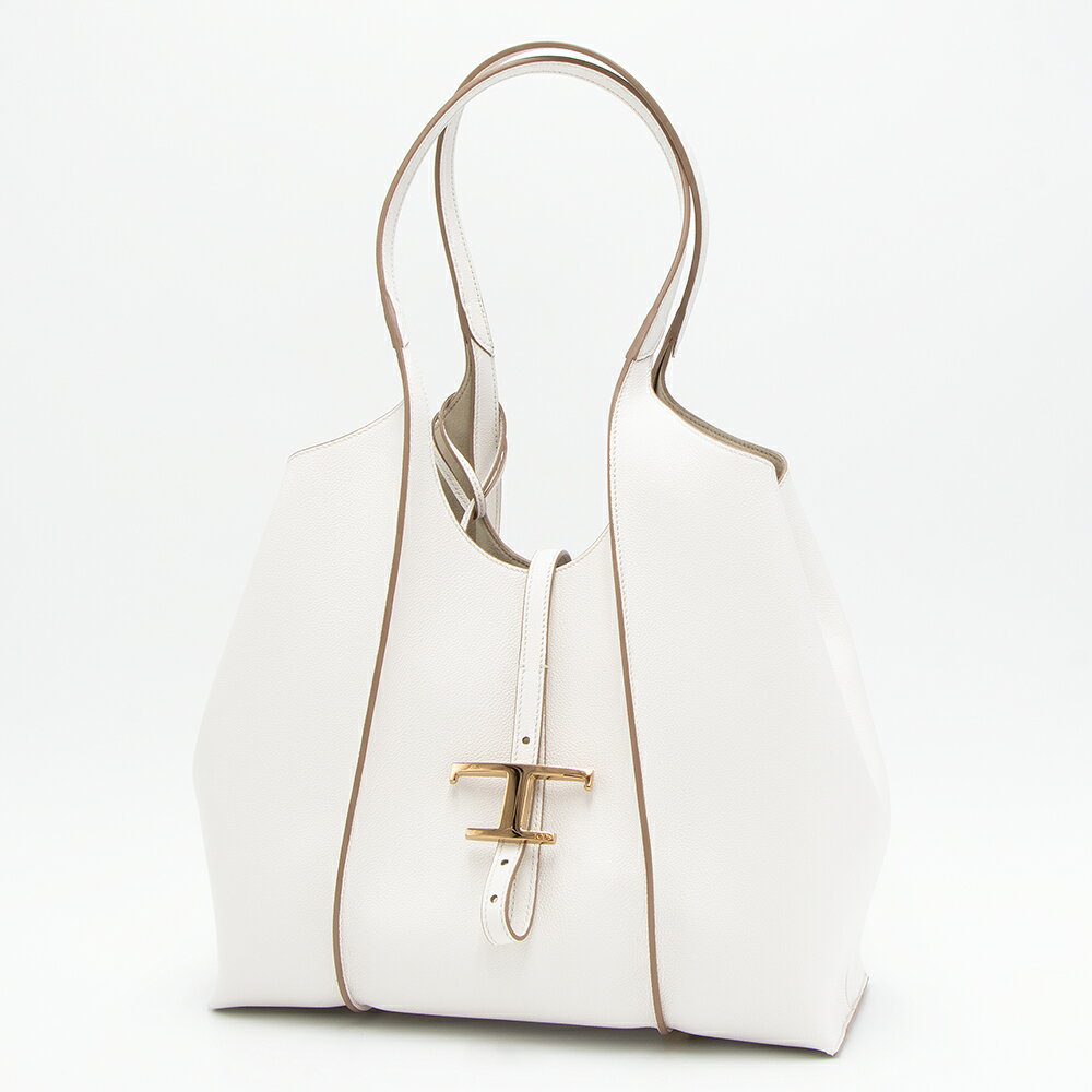 トッズ   レディースバッグ トッズ TOD'S トートバッグ スモール ホワイト T TIMELESS T タイムレス XBWTSBA0200Q8E B015 WHITE [2024SS]