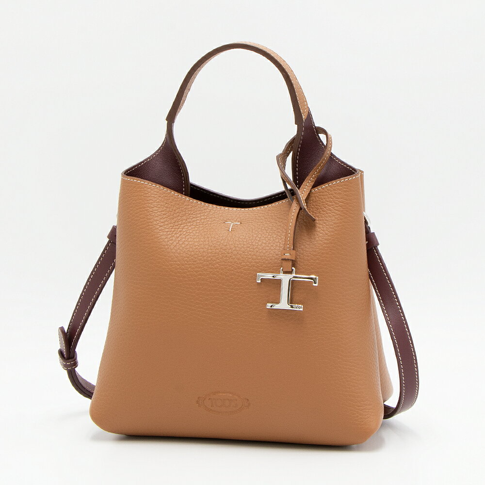 トッズ   レディースバッグ トッズ TOD'S トートバッグ(2WAY仕様) ミニ ブラウン XBWAPAA9100QNK 9P13 BROWN [2024SS]