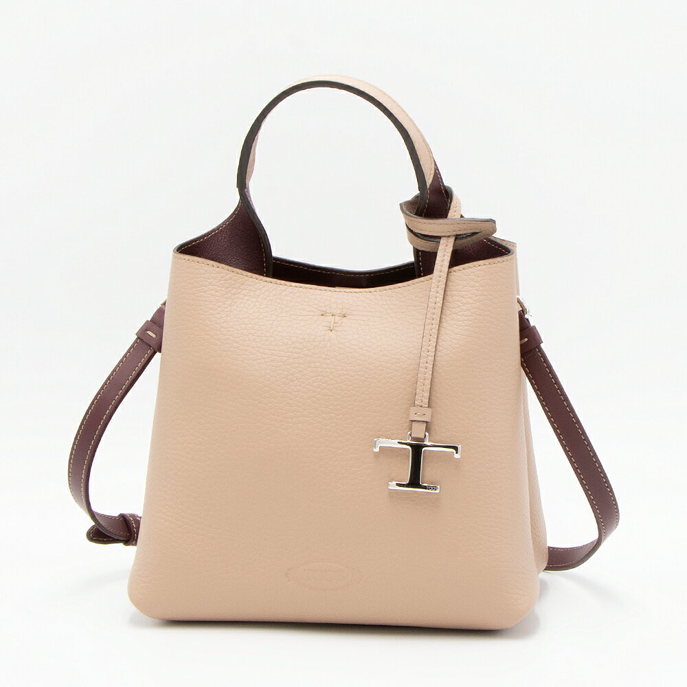 【2023年秋冬新作】トッズ TOD'S トートバッグ(2WAY仕様) ミニ ピンクベージュ XBWAPAA9100QNK 5O87 PINK BEIGE [2023AW]*