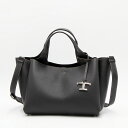 【GW限定/5%OFFクーポン】トッズ TOD'S トートバッグ(2WAY仕様) ミニ ブラック XBWAPAFL100QRI B999 BLACK [2024SS]