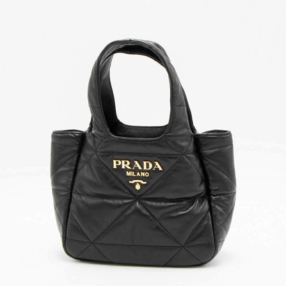 ڽP10ܡۥץ PRADA ȡȥХå ֥å 1BG451 2DF0 F0002 OOO NAPPA STITCHED ...