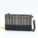 【ハッピープライス】マークジェイコブス MARC JACOBS カードケース ミニ財布 ベージュマルチ THE TOP ZIP WRISTLET WALLET S182M12FA2..