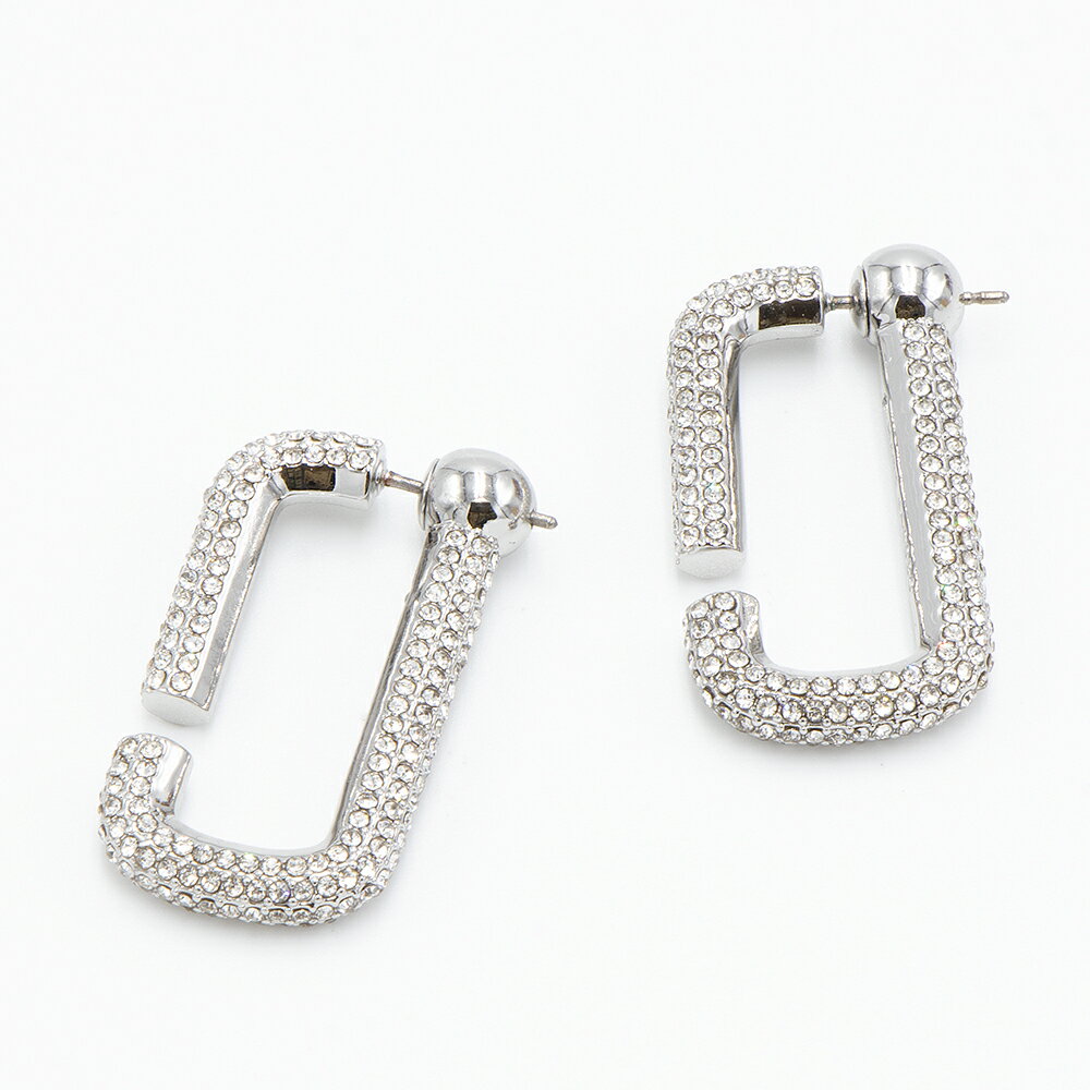 マークジェイコブス ピアス マークジェイコブス MARC JACOBS ピアス クリスタル/シルバー THE J MARC CRYSTAL HOOPS ザ J マーク クリスタル フープ J206MT2RE22 980 [2023SS]