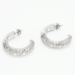 マークジェイコブス ピアス 【ハッピープライス】マークジェイコブス MARC JACOBS ピアス クリア/シルバー THE MONOGRAM HOOPS ザ モノグラム フープ J207M01PF22 979 [2023SS]