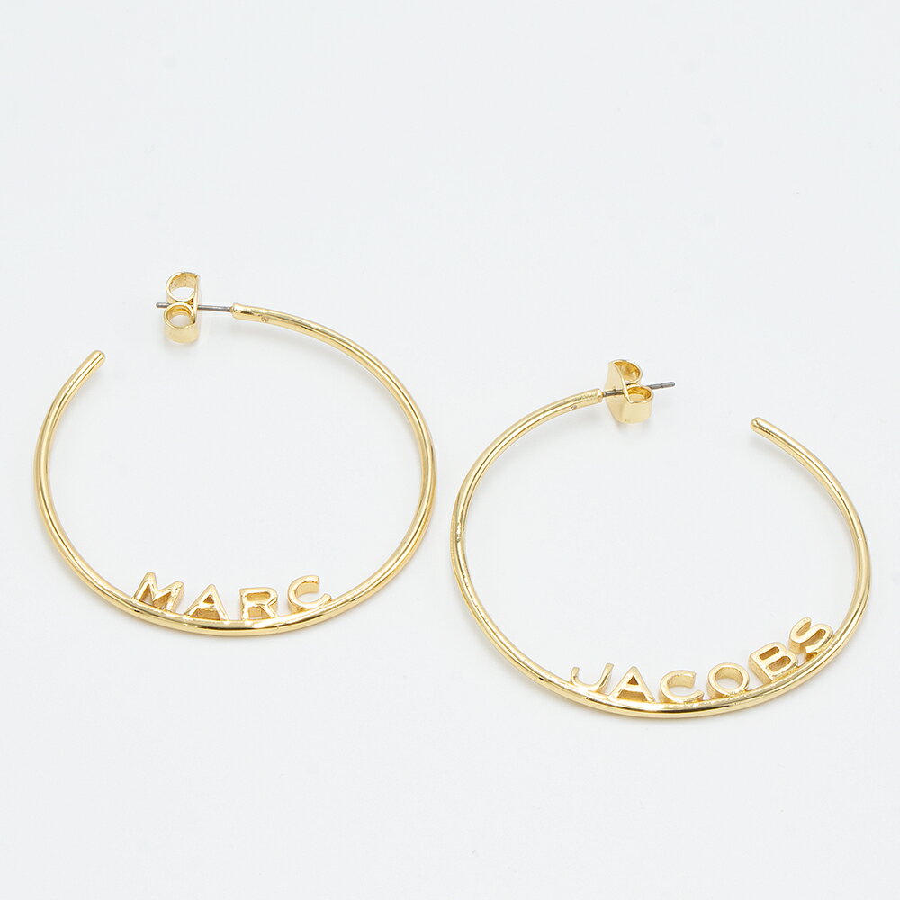 【2023年秋冬新作】マークジェイコブス MARC JACOBS ピアス ゴールド THE MONOGRAM HOOPS ザ モノグラム フープ J207M03FA22 710 [2023AW]