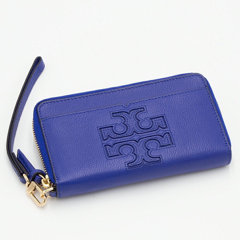 【ハッピープライス】トリーバーチ TORY BURCH リストレット スマートフォンケース 財布 マカウブルー HAPPER SMARTPHONE WRISTLET 32173 433 MACAW 2022AW