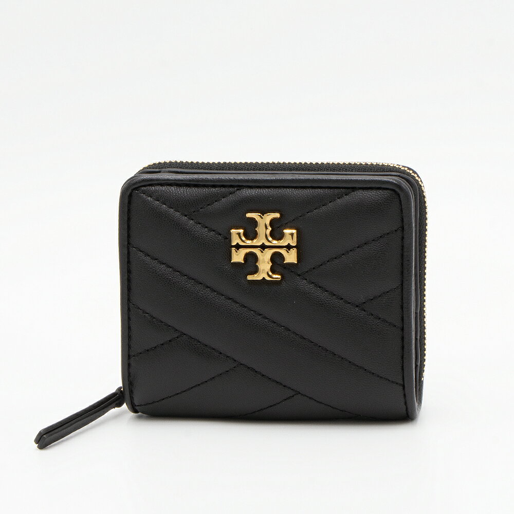 トリーバーチ 財布（レディース） 【ハッピープライス】トリーバーチ TORY BURCH 2つ折り財布(小銭入れ付き) ブラック KIRA BI-FOLD WALLET キラ バイフォールド ウォレット 56820 001 BLACK [2022AW]