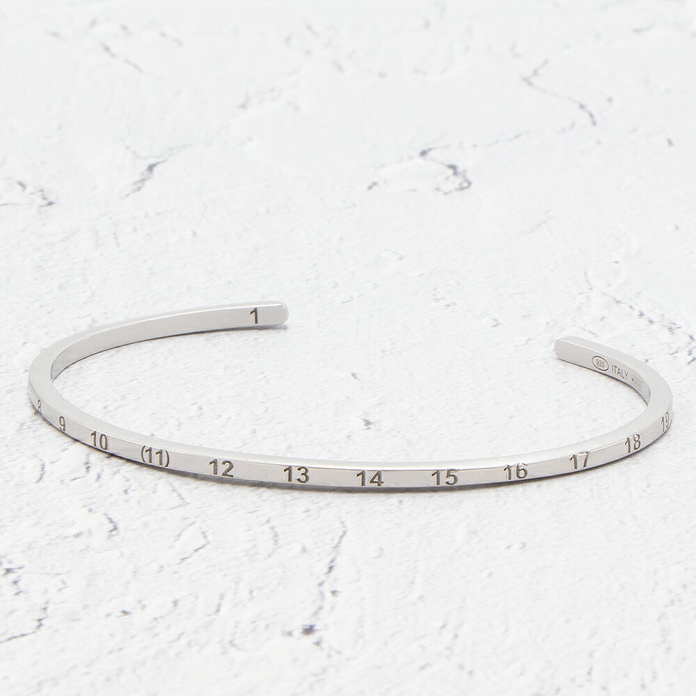 メゾンマルジェラ MAISON MARGIELA バングル シルバー 11 SI8UY0001 SV0129 951 PALLADIO BURATTATO [2...