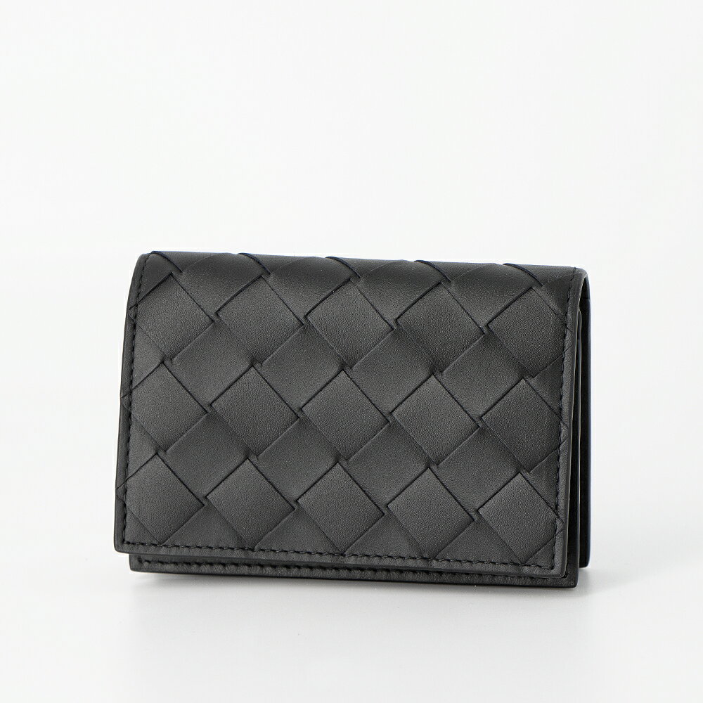 【BLACK FRIDAY P10倍】ボッテガヴェネタ BOTTEGA VENETA カードケース 名刺入れ イントレチャート INTRECCIATO 605720 VCPQ3 8803 BLACK [2025SS]