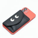 【2025年春夏新作】アニヤハインドマーチ ANYA HINDMARCH カードケース ブラック EYES ENVELOPE CARD CASE MagSafe...