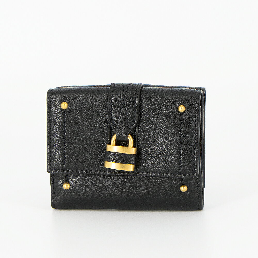 クロエ CHLOE 3つ折り財布 グレインレザー PADDINGTON ミニトリフォールド CH26SP914O37 001 BLACK 