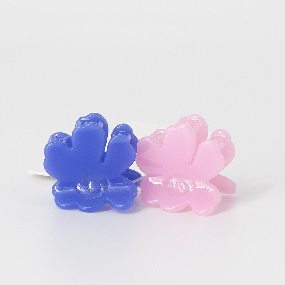 【お買い物マラソン2%OFFクーポン】マリメッコ marimekko ヘアクリップ ミニ ウニッコ ダークブルー/ピンク Nano Unikko Hair Clip 2個セット 095605 530 北欧 フィンランド [2026SS]