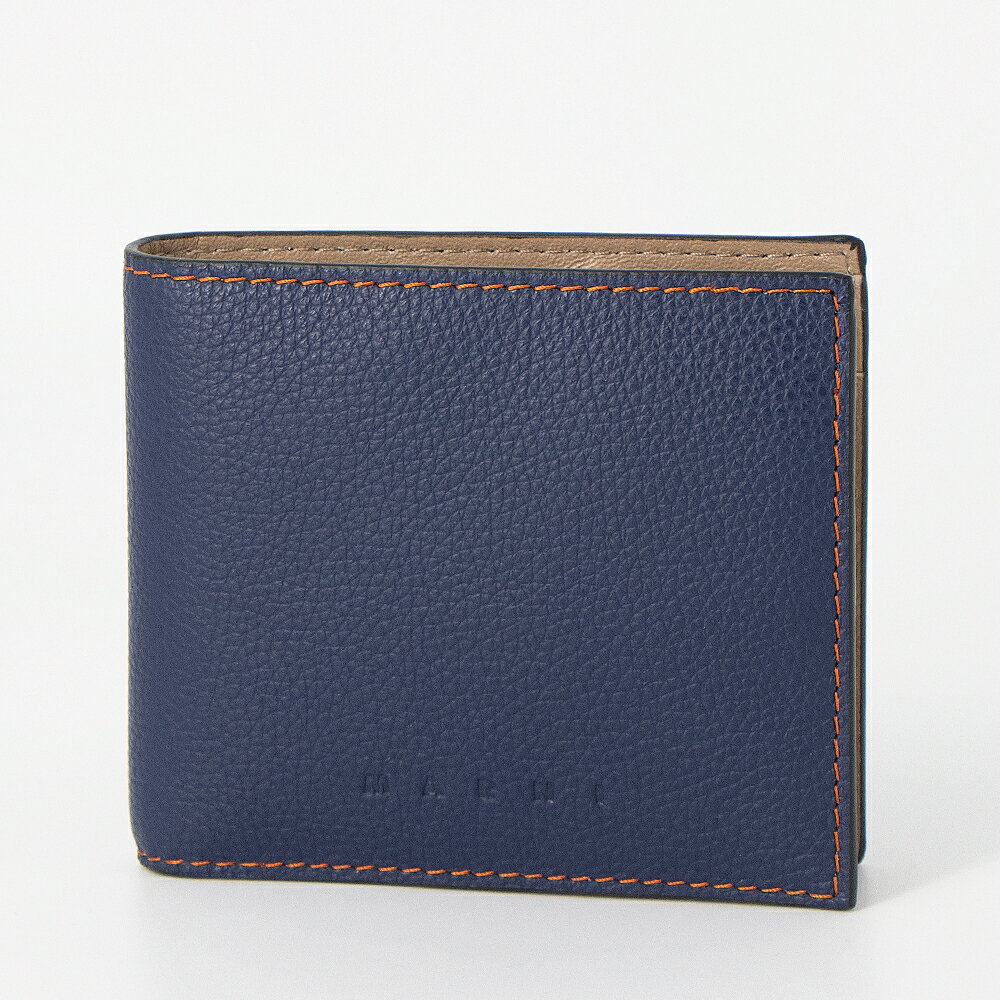 M - 【お買い物マラソン10%OFFクーポン】マルニ MARNI 2つ折り財布(小銭入れ付き) PFMI0109U0 P6533 00B61 BLUE [2026SS]