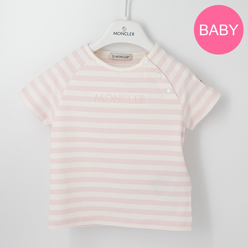 Rakuten - 【ゴールデンウィーク2%OFFクーポン】モンクレール MONCLER 半袖Tシャツ ベビー 女の子 8C000 12 89BCP F05 タグカット無し [2026SS]