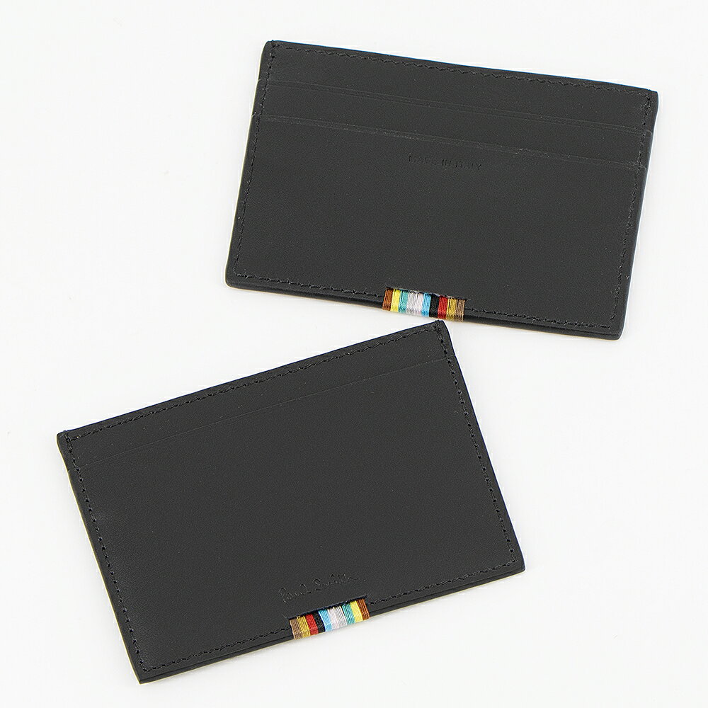 ブランド ポールスミス / PAUL SMITH アイテム カードケース モデル M1A 4768 WSTIPE 79 カラー 79 BLACK ブラック 金具：- サイズ H6.7cm×W10.0cm×D0.5cm 素材 レザー 仕様 カード入れ3・ポケット1 付属品 PAUL SMITHオリジナルボックス 原産国 イタリア(ITALY) 状態 新品・未使用 ギフト 有料ギフトラッピング(税込み110円)はこちら