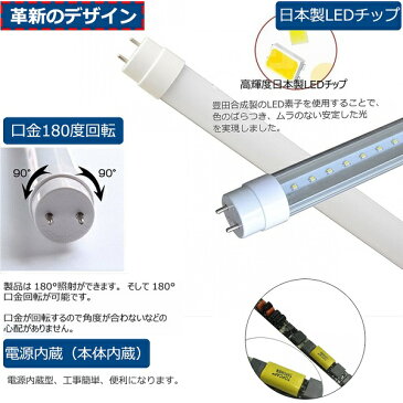 LED 蛍光灯 40W 直管 50本セット 40形 直管led蛍光灯 120cm 1198mm T8 消費電力20W 高輝度3200lm 160lm/w G13口金 50000H長寿命 40W 直管形蛍光灯 40W型 LED直管蛍光灯 直管型 LED蛍光灯 グロー式工事不要 両側給電 回転式 軽量 広角 色選択 二年保証