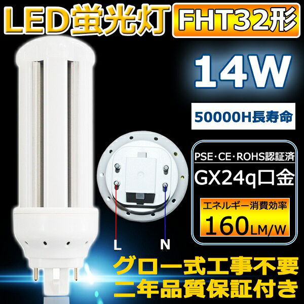 FHT32EX-L FHT32EX-W FHT32EX-N FHT32EX-D LED電球 FHT32型 コンパクト蛍光灯 LEDコンパクト蛍光灯 コンパクト形蛍光ランプ 32形 14W 2240LM コンパクト形 ツイン蛍光灯 BB・3 高周波点灯専用形 ツイン3 LED蛍光灯 口金GX24q 色選択 高輝度【ニ年保証】