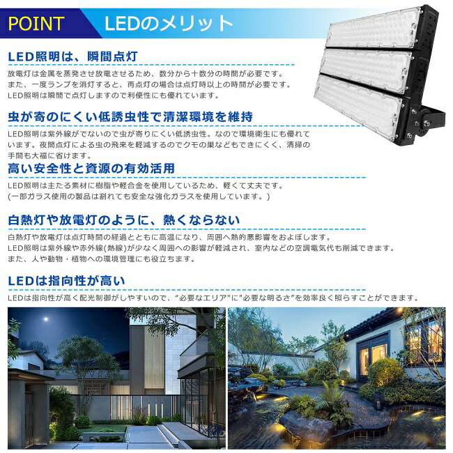 【10台セット】【超爆光】LED投光器 900W 9000W相当 180000lm 投光器 LED 屋外 IP65 防水 防塵 広角120度 角度調整 ACコード付き LED 投光器 屋外 防水 ワークライト LED作業灯 ハイパワー 駐車場 倉庫 工場 業務用 アウトドア キャンプ場 ゴルフ場 屋台 夜釣り イベント会場