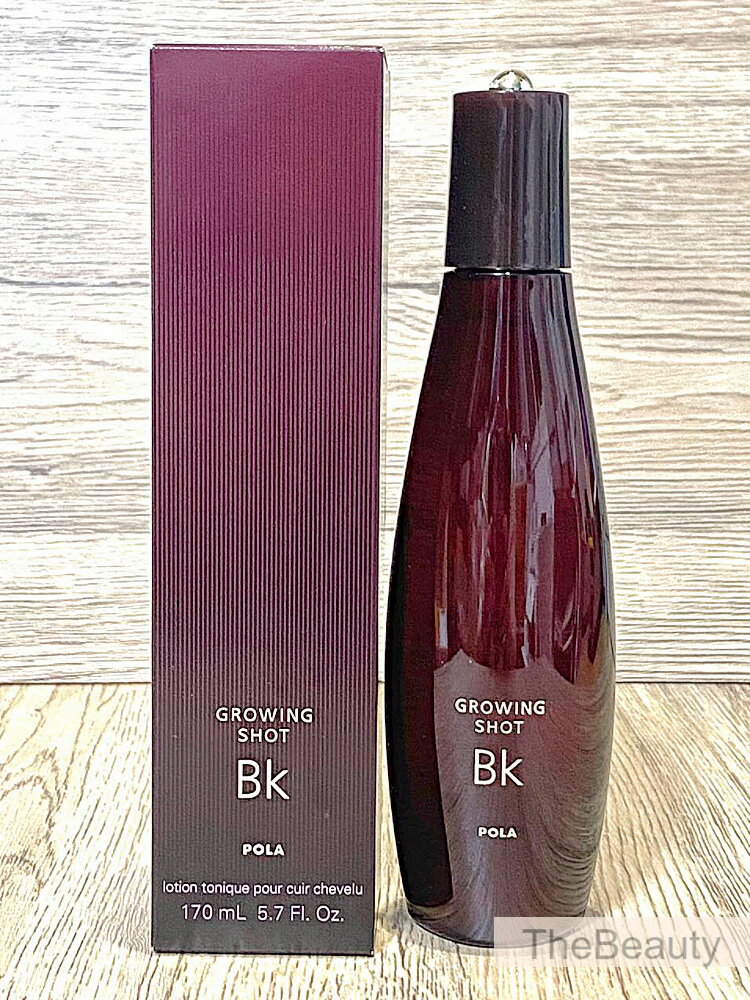 【国内正規品】POLA グローイングショット BK 170mL 女性の髪のエイジング（抜け毛・薄毛）に着目。 ハリ・コシ感のある黒髪を育てる、頭皮用の薬用発毛・育毛美容液。朝晩の使用で約1.5カ月分 この商品は航空便での配送ができません。ご注意ください。 微賦香 無着色