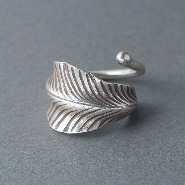 カレンシルバー リング タイシルバー カレン族 メンズ レディース ユニセックス 葉っぱ リーフ ボタニカル フリーサイズ ギフト プレゼント メーカー直送