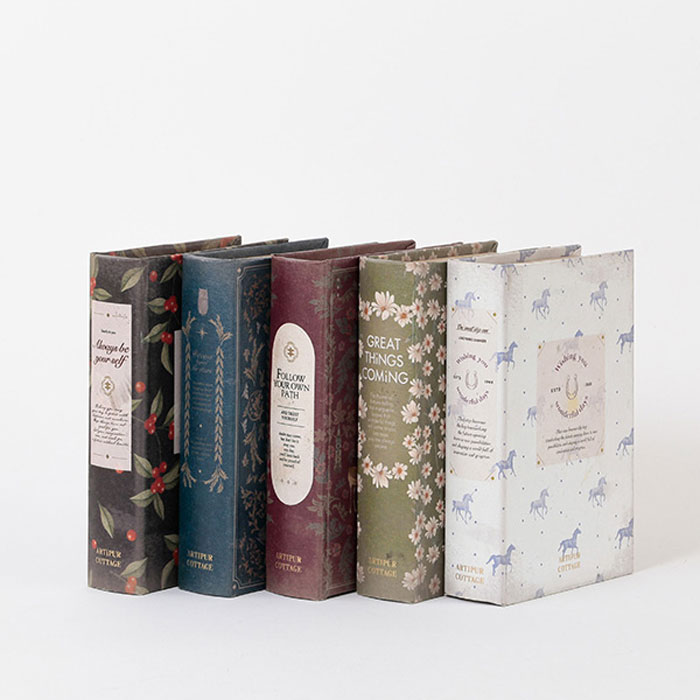 ブックボックス アンティーク調 本型 収納ボックス 洋書風 インテリア 小物入れ おしゃれ かわいい 2サ..