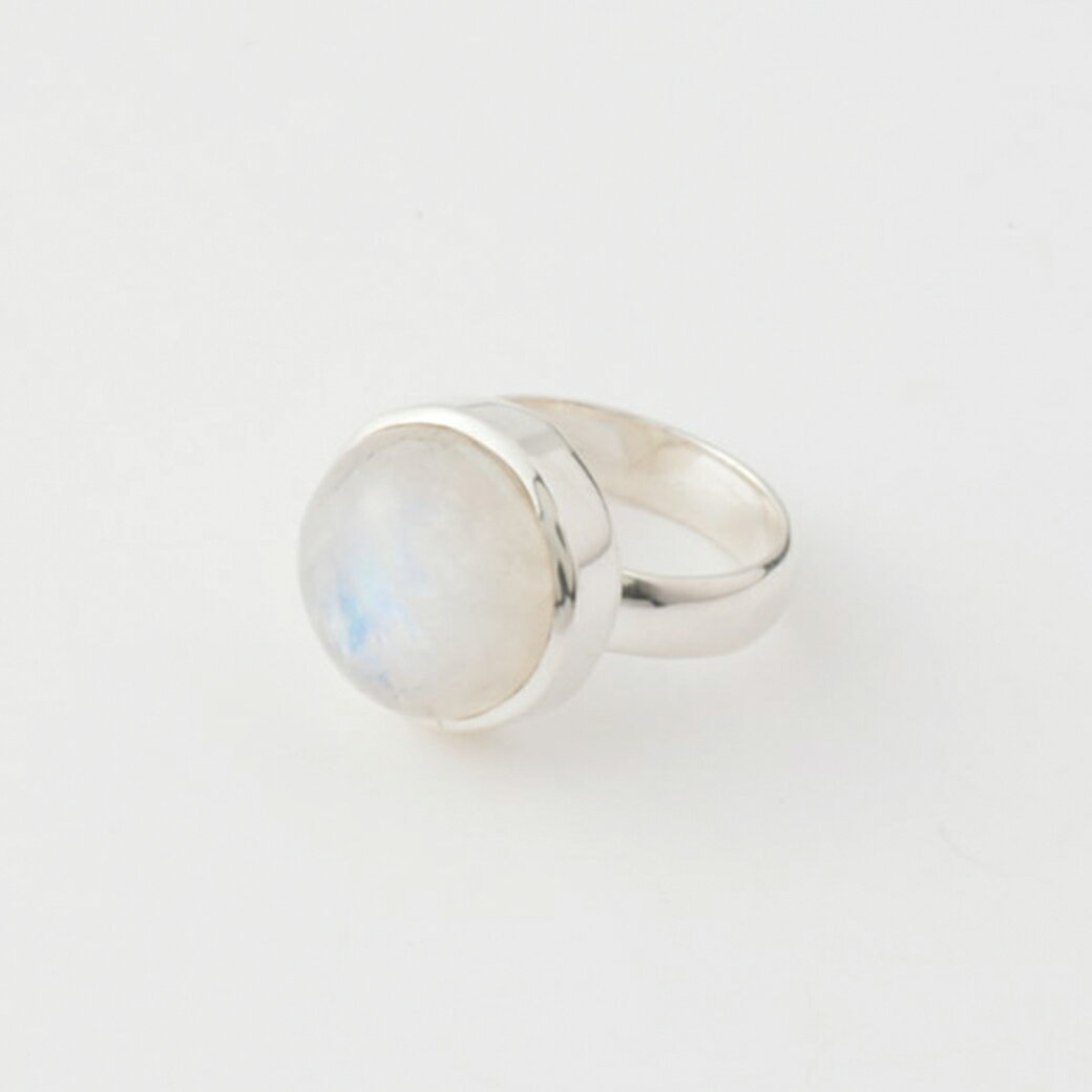 ムーンストーンリングシルバー925...
