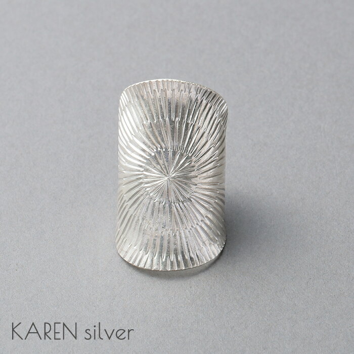 【フリー11-13号】カレンシルバー リング 指輪 シルバーリング シルバー925 カレン族 ハンドメイド メンズ レディース ユニセックス おしゃれ 個性的 アジアン ジュエリー シンプルデザイン フリーサイズ ギフト プレゼント アクセサリー メーカー直送(4)