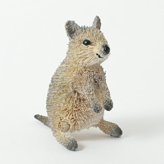 置物 たわしアニマル クオッカワラビー カンガルー オブジェ オーストラリア 動物 アニマル インテリア..