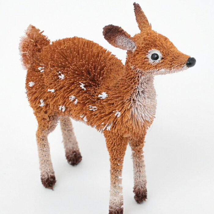 置物 たわしアニマル シカ　鹿 オブジェ 雑貨 インテリア 動物 アニマル ギフト プレゼント ナチュラル..