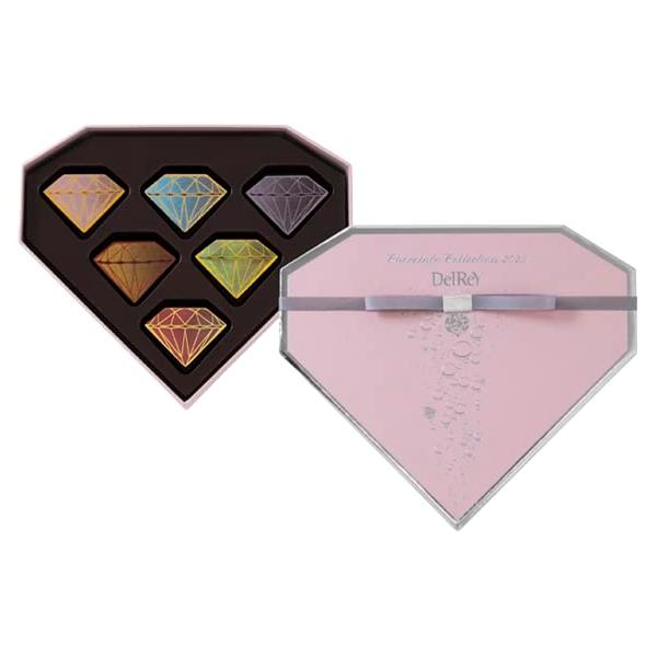 お歳暮 DelReY デルレイ ダイヤモンドBOX 6個入 バレンタイン チョコレート 詰合せ ギフト プレゼント 贈答用のサムネイル