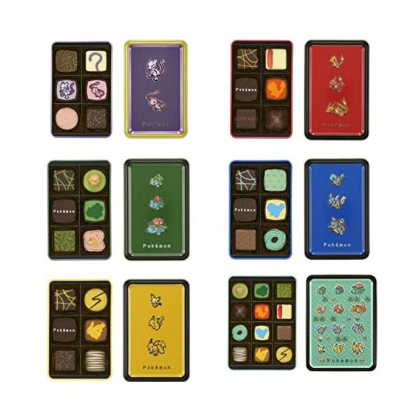 お歳暮 メリーチョコレート ポケモン バレンタイン よくばり アソートボックス 6種類 コンプリートセット 6缶セットのサムネイル