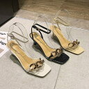 サンダル ハイヒール ピンヒール ストラップ レーディス 靴 シューズ 女の子 カジュアル 美脚 結婚式 パーティー おしゃれ お出かけ 6.5cmヒール 22.5-24.5cmc XZ-115(4)