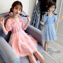ワンピース キッズ 子供服 子供用 Aライン 女の子 ドレス チェック 格子 ファッション きれいめ お嬢様風 結婚式 入学式 おしゃれ 女児 可愛い お出かけ パーティー 学生 TZ-826(4)